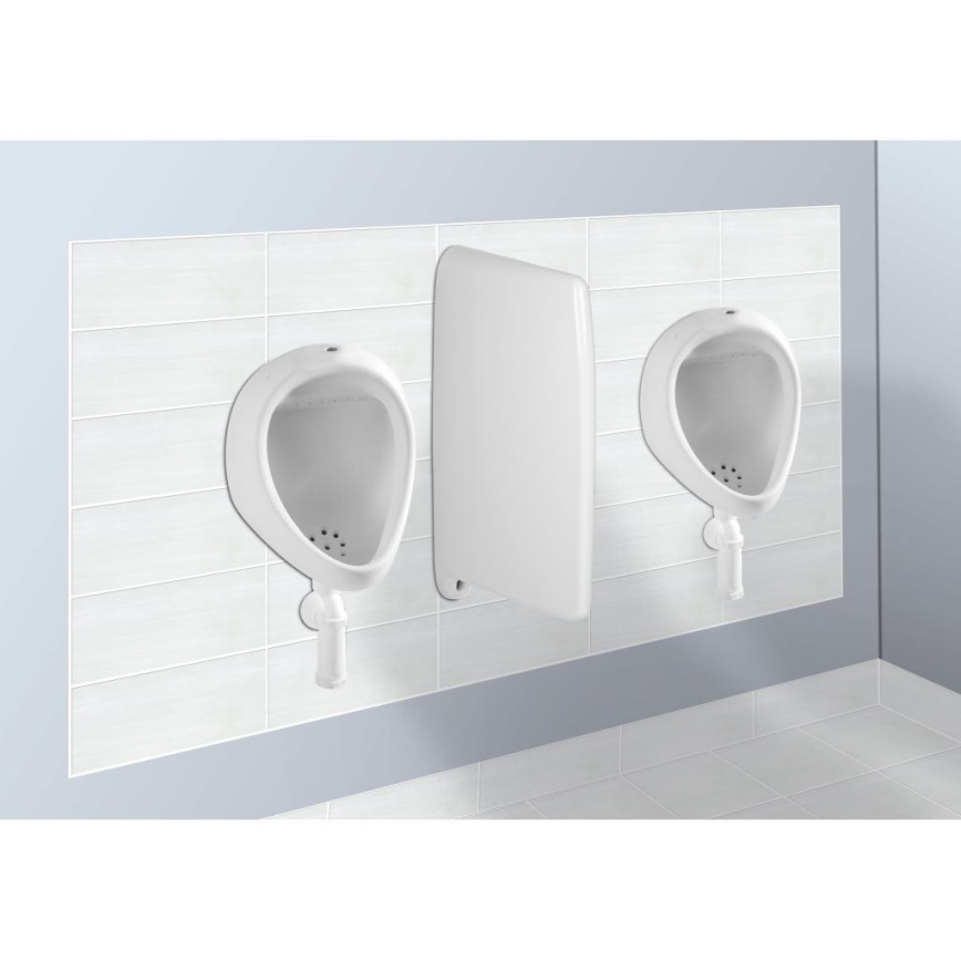 JIKA H8441000004401 - Urinario KORINT entrada externa, desagüe inferior cerámica/blanco