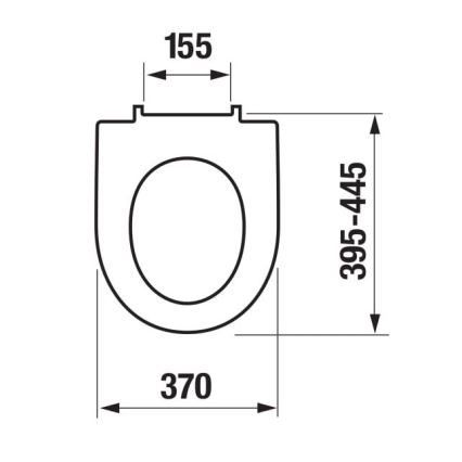 JIKA H8903850000631 - Asiento de inodoro SoftClose LYRA duroplast/blanco