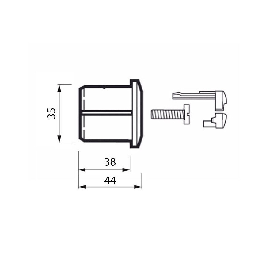 JIKA H8913630000001 - Botón de descarga DUAL LYRA/DEEP cromo brillante