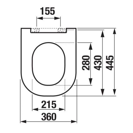 JIKA H8917150000631 - Asiento de inodoro MIO duroplast/blanco