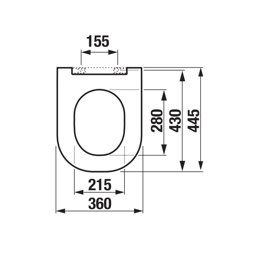 JIKA H8917150000631 - Asiento de inodoro MIO duroplast/blanco