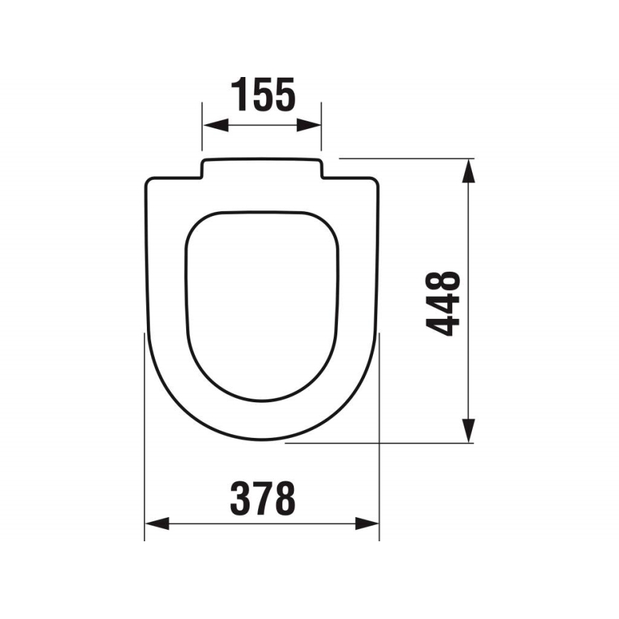 JIKA H8932823000631 - Asiento de inodoro DEEP duroplástico/blanco
