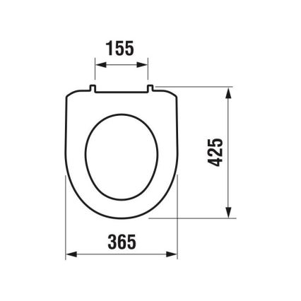 JIKA H8933870000001 - Asiento de inodoro LYRA termoplástico/blanco