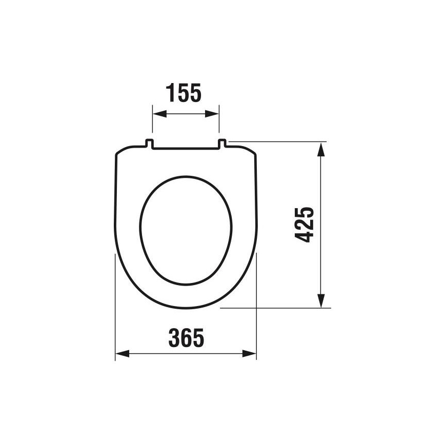 JIKA H8933870000001 - Asiento de inodoro LYRA termoplástico/blanco