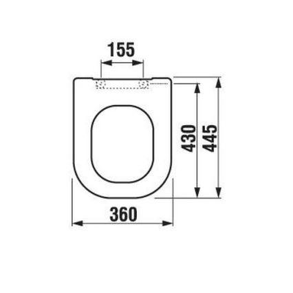 JIKA H8936103000631 - Asiento de inodoro DEEP duroplástico/blanco
