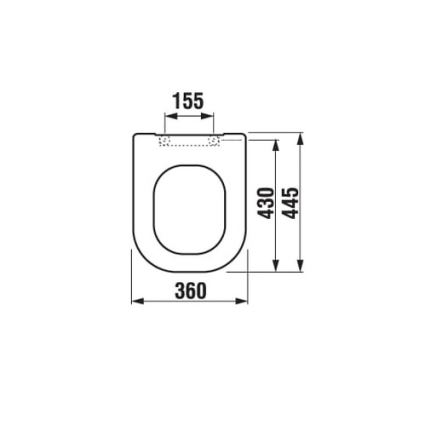 JIKA H8936113000631 - Asiento de inodoro SoftClose DEEP duroplástico/blanco