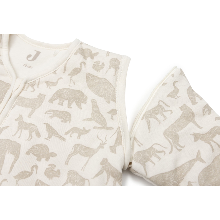 Jollein - Saco de dormir 2en1 3-9 meses 3 TOG Animals Nougat