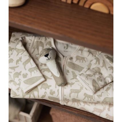 Jollein - Saco de dormir 2en1 3-9 meses 3 TOG Animals Olive Green