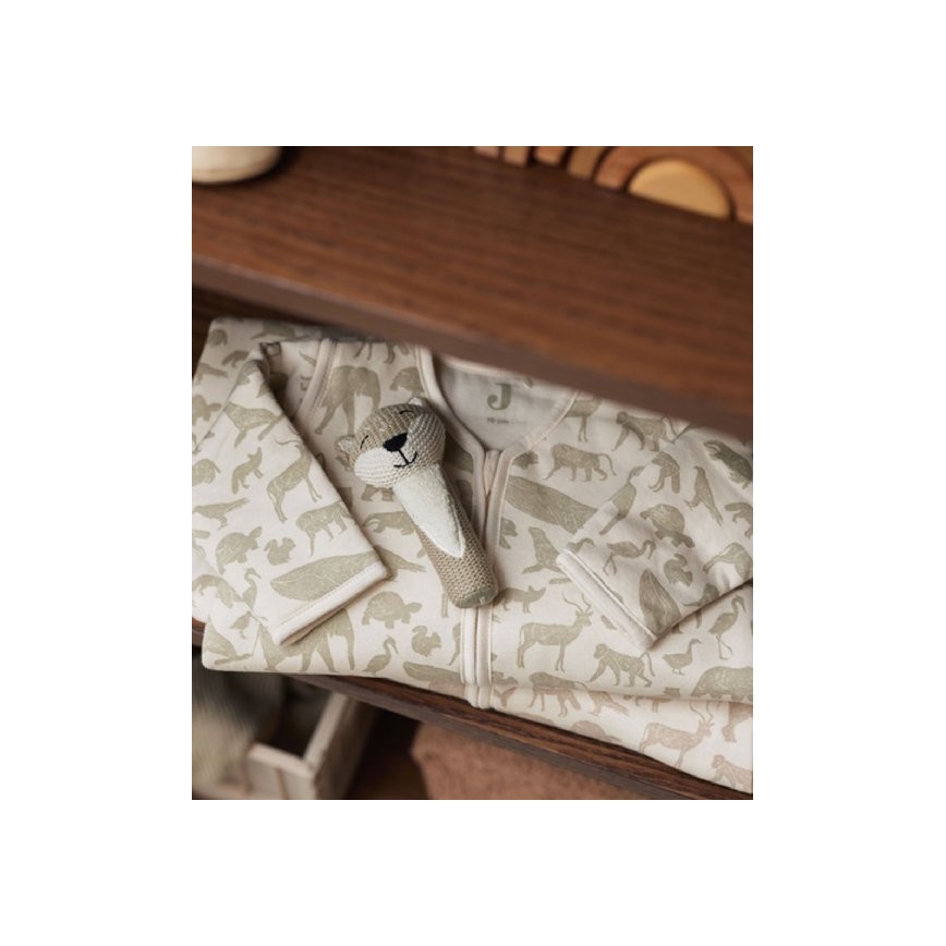 Jollein - Saco de dormir 2en1 3-9 meses 3 TOG Animals Olive Green