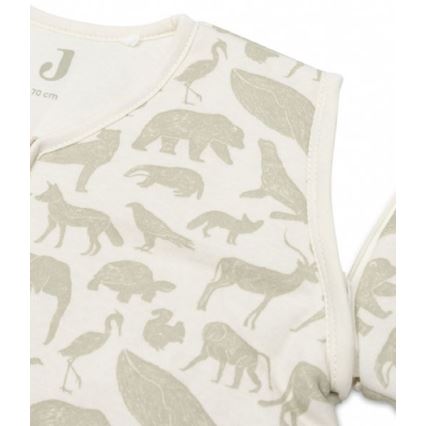 Jollein - Saco de dormir 2en1 3-9 meses 3 TOG Animals Olive Green