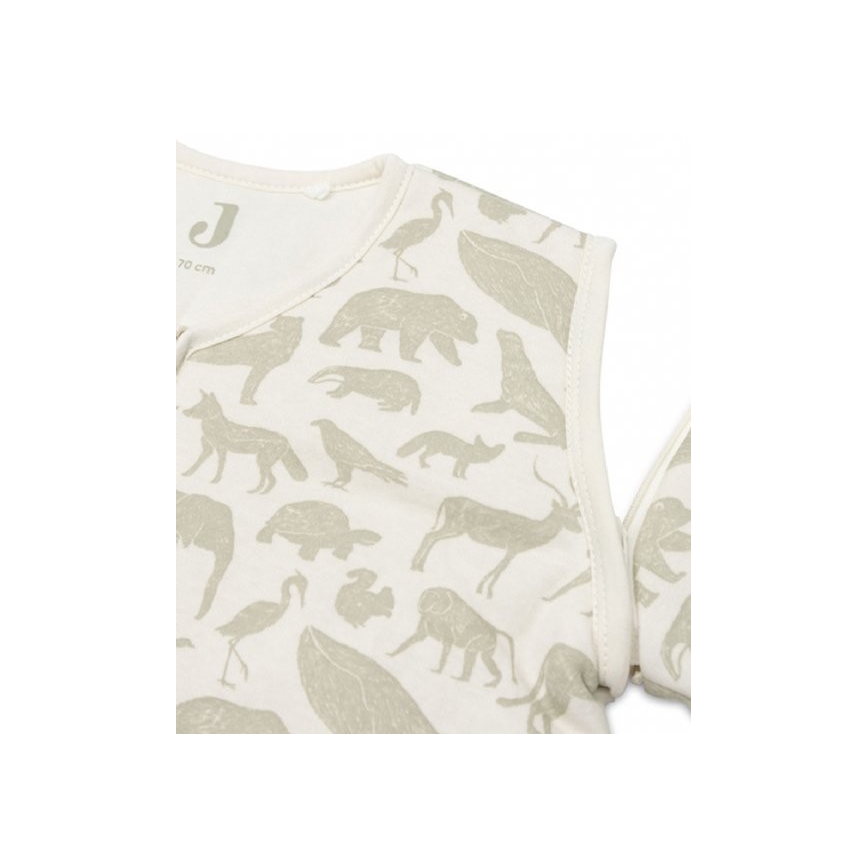 Jollein - Saco de dormir 2en1 3-9 meses 3 TOG Animals Olive Green