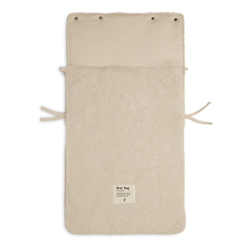 Jollein - Saco para silla de coche BOUCLE 42x82 cm Boucle Naturel