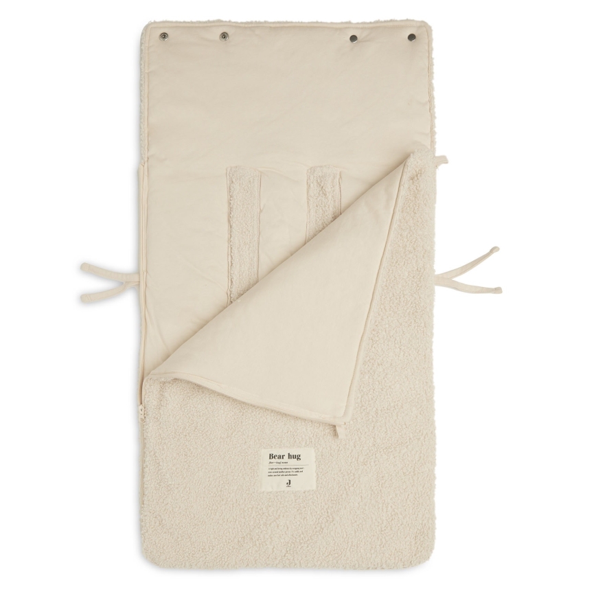 Jollein - Saco para silla de coche BOUCLE 42x82 cm Boucle Naturel