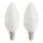 JUEGO 2x bombilla LED E14/5,5W/230V 2700K - Attralux