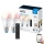 JUEGO 2x Bombilla LED RGBW regulable A60 E27/8,5W/230V 2200-6500K Wi-Fi + control remoto - WiZ
