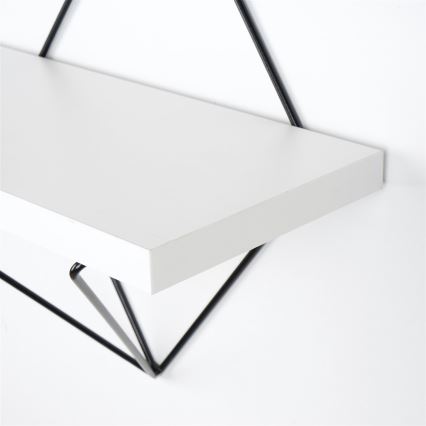 JUEGO 2x Estante de pared 14x30 cm blanco