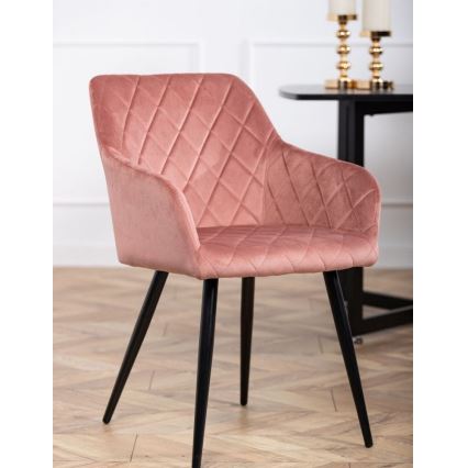 JUEGO 2x Sillas de comedor RICO rosa