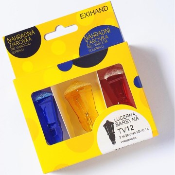 JUEGO 3 x Bombilla de repuesto LANTERN E10/20V/0,1A multicolor, fabricado en la UE