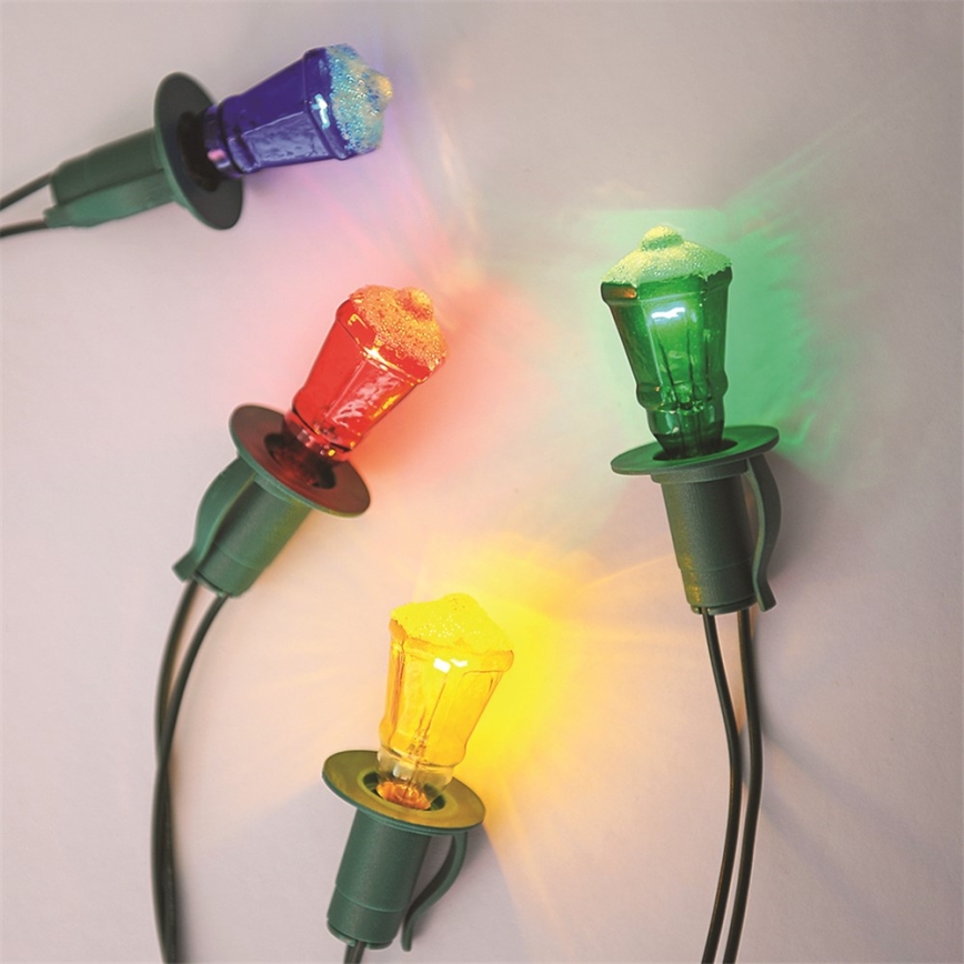 JUEGO 3 x Bombilla de repuesto LANTERN E10/20V/0,1A multicolor, fabricado en la UE