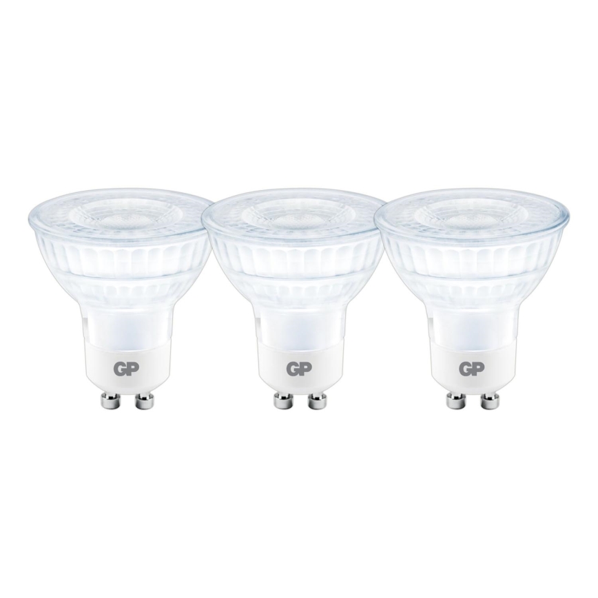 JUEGO 3x Bombilla LED GU10/3,1W/230V 2700K - GP