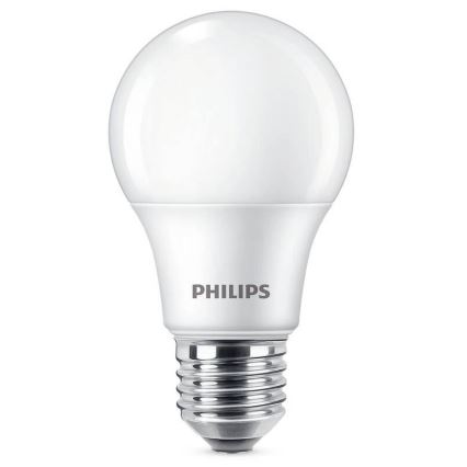 JUEGO 3x Bombilla LED Philips A60 E27/8W/230V 6500K