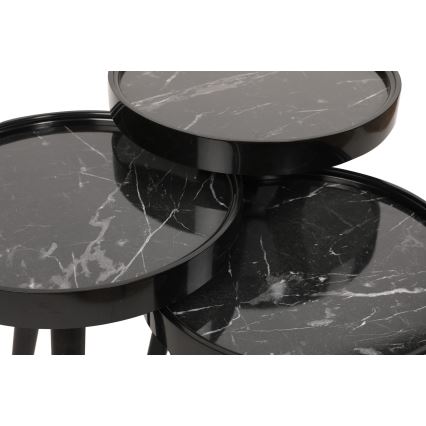 JUEGO 3x CALL mesa plegable negro