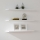 JUEGO 3x Estante de pared BOSS blanco