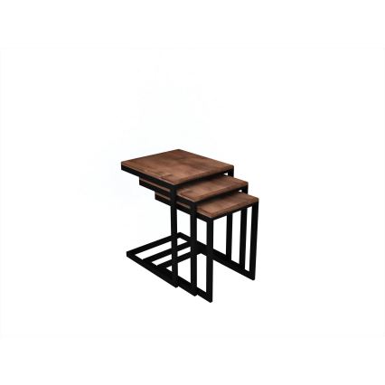 JUEGO 3x Mesa plegable EGE pino