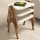 JUEGO 3x Mesa plegable PARIS crema/marrón