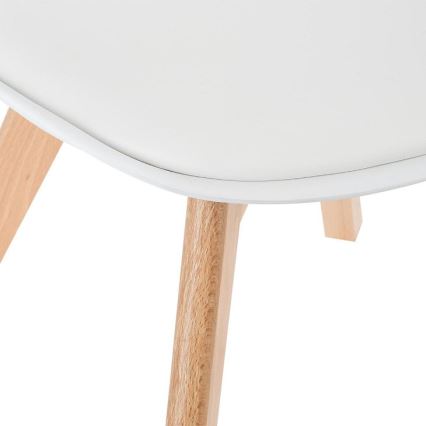 JUEGO 4x Sillas de comedor BAYA haya/blanco