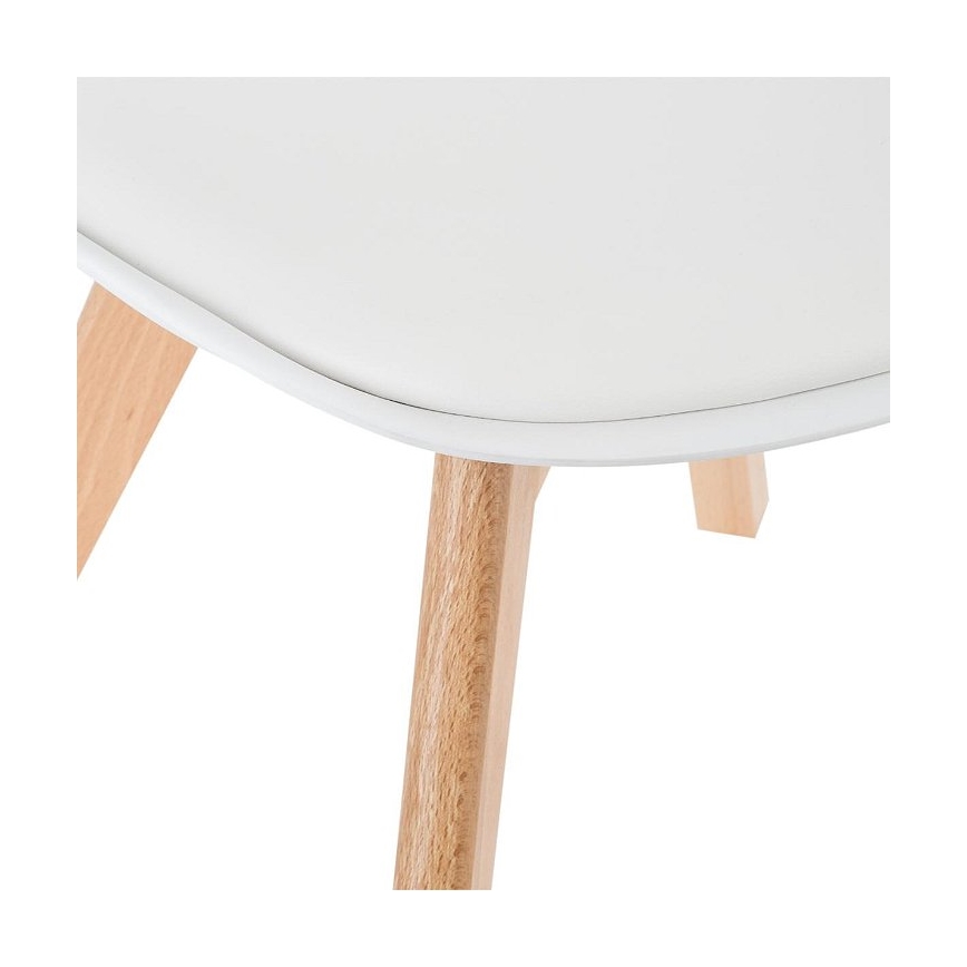 JUEGO 4x Sillas de comedor BAYA haya/blanco