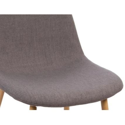 JUEGO 4x Sillas de comedor ROKA gris oscuro