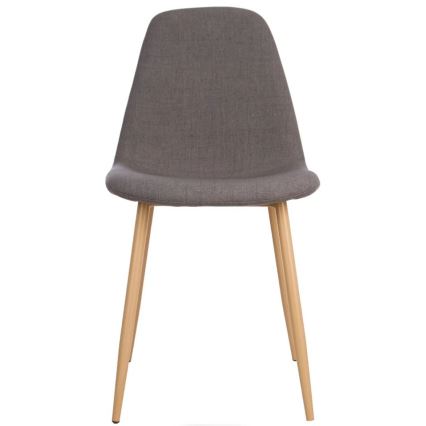 JUEGO 4x Sillas de comedor ROKA gris oscuro
