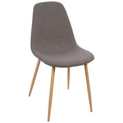 JUEGO 4x Sillas de comedor ROKA gris oscuro