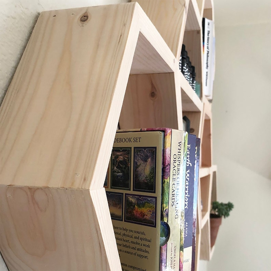 JUEGO 6x Estante de pared 37x42 cm beige