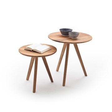 Juego de 2 mesas de centro VEYLOR en roble