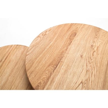 Juego de 2 mesas de centro VEYLOR en roble