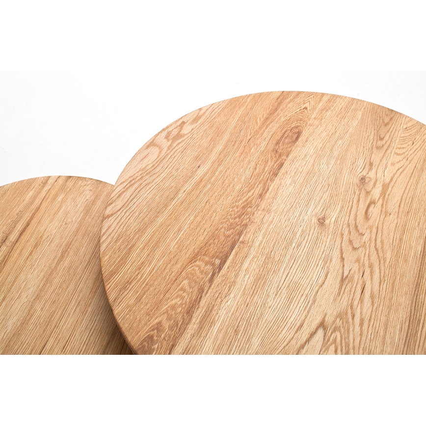 Juego de 2 mesas de centro VEYLOR en roble