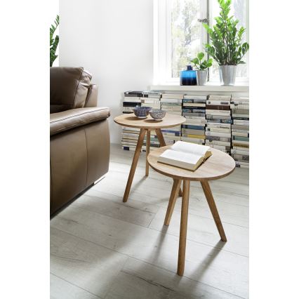 Juego de 2 mesas de centro VEYLOR en roble