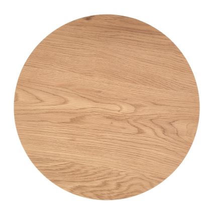 Juego de 2 mesas de centro ZENYA roble/negro