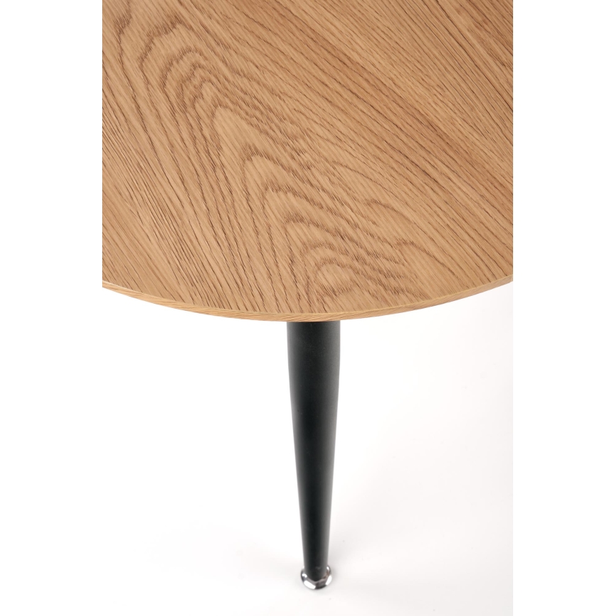 Juego de 2 mesas de centro ZENYA roble/negro