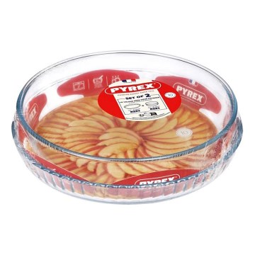 Juego de 2 moldes para tarta PYREX, Ø 26/28 cm