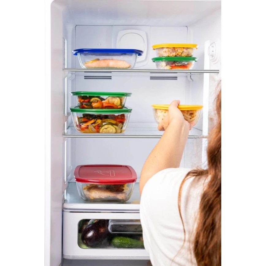 Juego de 2 recipientes de vidrio para alimentos PYREX 1,2/2,5 l