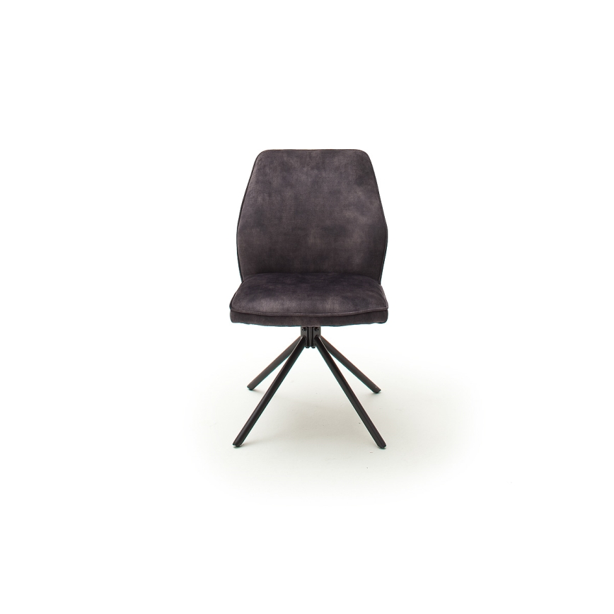 Juego de 2 sillas de comedor NEXORO, antracita