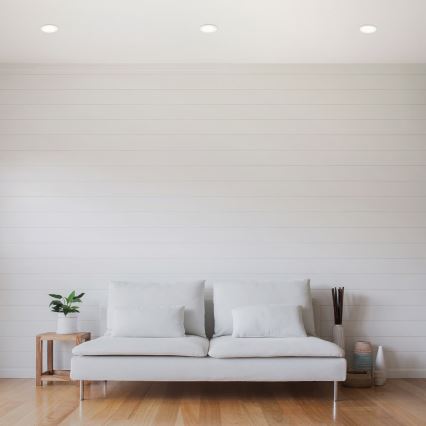 Juego de 3 luminarias empotradas LED para baño LED/6W/230V 3000K IP44 blanco