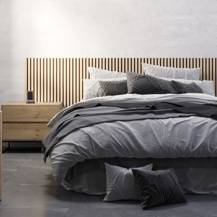 Juego de 4 paneles acústicos DANVIKEN 60x60 cm, roble