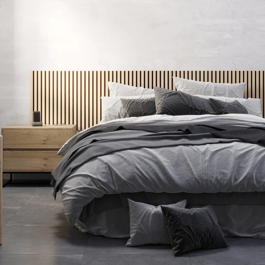 Juego de 4 paneles acústicos DANVIKEN 60x60 cm, roble