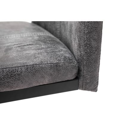 Juego de 4 sillas de comedor VIVIEN, color antracita