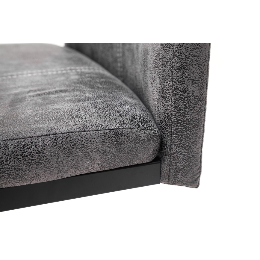 Juego de 4 sillas de comedor VIVIEN, color antracita