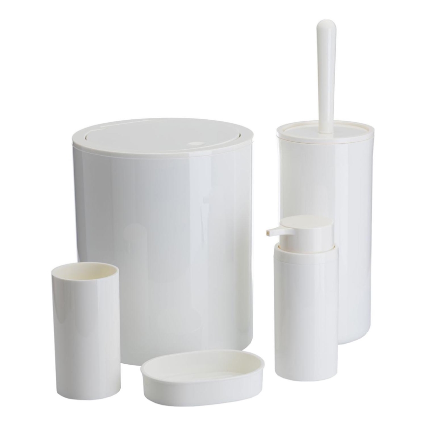 Juego de accesorios de baño CARMEN 5 pz blanco